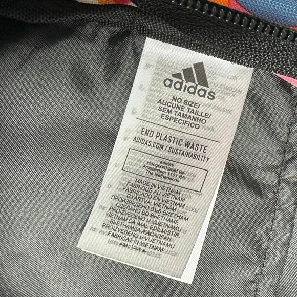 Adidas x Farm Rio Multicolor Graphic Backpack End Plastic Waste Collab Pre-Owned - Picture 2 of 9